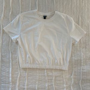 Wild Fable Elastic Waist Crop Tee